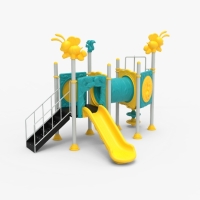 Fém dupla bástya alagúttal kicsiknek