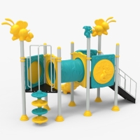 Fém dupla bástya alagúttal kicsiknek