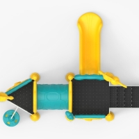 Fém dupla bástya alagúttal kicsiknek