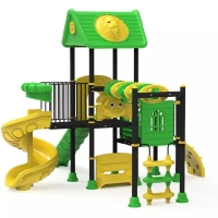 Fém lajhármászós torony spirál és sima csúszdával