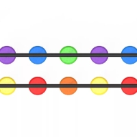 Színes ügyességi gombák