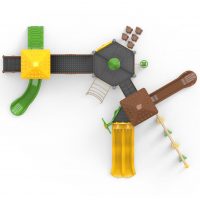 Tripla torony óriás mászókával