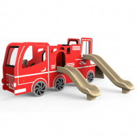 Tűzoltóautó 3 csúszdával