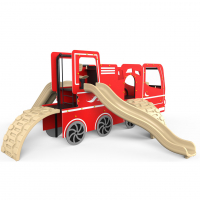 Tűzoltóautó 3 csúszdával