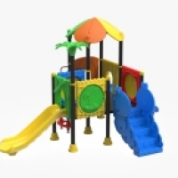 Faleveles dupla torony 3 csúszdával