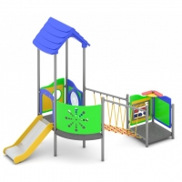 Fém dupla torony ferde híddal piciknek