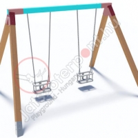 Hintaállvány két babahintával