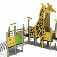 Zsiráf kombinált játszóvár