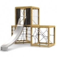 Tripla mászó kockák csúszdával