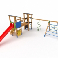 Dupla torony óriás mászókával