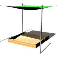 Homokozó napvitorlával