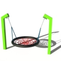 Fém oszlopos fészekhinta - ÜTÉSCSILLAPÍTÓ FELÜLETET NEM IGÉNYEL