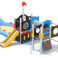 Teherhajó homokozóval