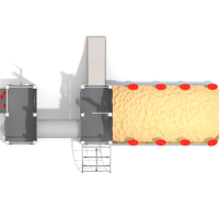 Teherhajó homokozóval