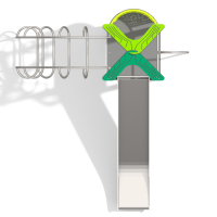 Csúszdás torony íves létrával