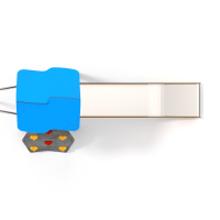 Csúszdás torony tűzoltó csővel és mászófallal