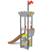 Csúszdás várbástya