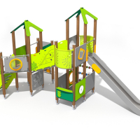 Dupla torony iker bástyával dupla csúszdával