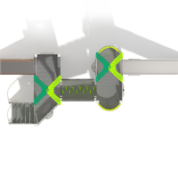 Dupla torony iker bástyával dupla csúszdával