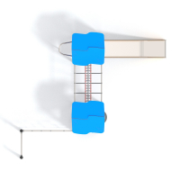Dupla torony láncos híddal óriás mászó hálóval